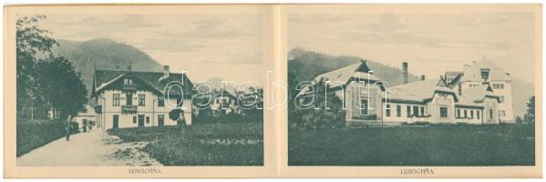 Fenyőháza, Lubochna; Nem-képeslapos füzet 11 lappal: Kollárov Ház, Bratislava és Sip szálloda, fürdő...