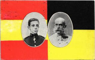 1905 XIII. Alfonz spanyol király és Ferenc József / Alfonso XIII Spanish King and Franz Joseph. B.K.W.I. (EK)