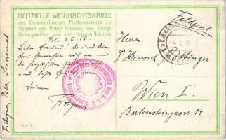 1916 Weihnachten zur See 1915. Offizielle Weihnachtskarte des Österreichischen Flottenvereines zu Gu...
