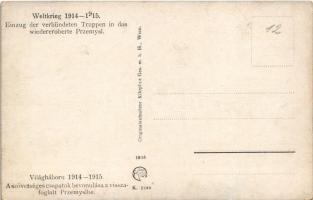Einzug der verbündeten Truppen in das wiedereroberte Przemysl. Weltkrieg 1914-15. Kilophot 1249. / A...