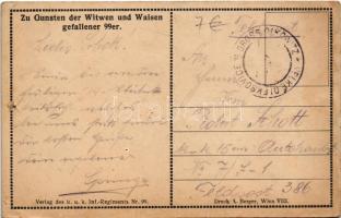 1914-1916 Österreich magst ruhig sein, wir schützen unser Heim. Zu Gunsten der Witwen und Waisen gef...