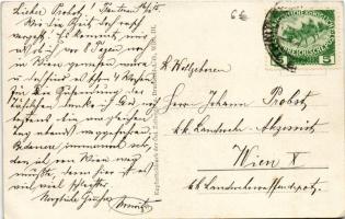 1915 Kriegsbildkarte Nr. 18. Oberst Brosch Edler von Aarenau schlägt sich nach zwölftägiger Abwesenh...