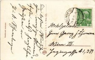 1915 Die verbündeten Monarchen. Offizielle Karte für Rotes Kreuz, Kreigsfürsorge-Amt Kriegshilfs-Bür...