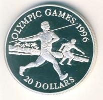 Tuvalu 1994. 20$ Ag "Olimpiai játékok-gerelyhajítás" T:PP