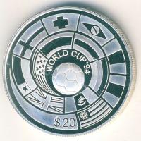 Tuvalu 1994. 20$ Ag "Labdarúgó VB" T:PP