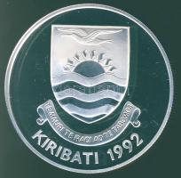 Kiribati 1992. 20$ Ag "Veszélyeztetett állatvilág-madarak" T:PP