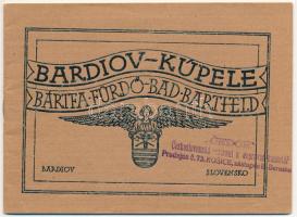 Bártfa, Bártfafürdő, Bardejovské Kúpele, Bardiov, Bardejov; füzet 8 lappal / booklet with 8 pages