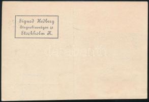 1934 Légi levelezőlap levélzáróval és alkalmi bélyegzéssel / Airmail postcard with label and special...