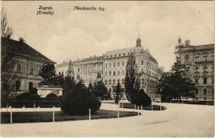 Zagreb, Zágráb; Akademicki trg / Academy Square