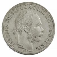 1888KB 1Ft Ag "Ferenc József / Barokk címer" T:1- Adamo M15