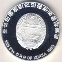 Észak-Korea 1993. 500W Ag "Olimpiai játékok-gyorskorcsolya" T:PP