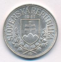 Szlovákia 1941. 20K Ag "Cirill és Metód" T:1-,2 ph. Slovakia 1941. 20 Korun Ag "St. K...