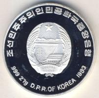 Észak-Korea 1993. 500W Ag "Olimpiai játékok-gyorskorcsolya" T:PP