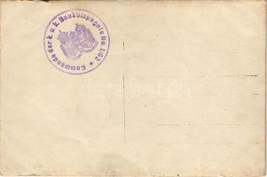 Első világháborús osztrák-magyar katonai építőcsapat egy épület alapjaival / WWI Austro-Hungarian K....