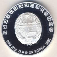 Észak-Korea 1991. 500W Ag "Olimpia-röplabda" T:PP