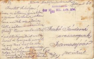 1915 Első világháborús osztrák-magyar katonák kitüntetéssel, Szabó Sándor őrmester levele / WWI Aust...