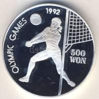 Észak-Korea 1991. 500W Ag "Olimpia-röplabda" T:PP