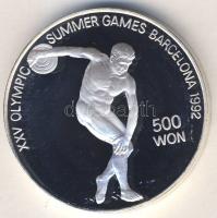 Észak-Korea 1989. 500W Ag "Olimpia-diszkoszvetés" T:PP