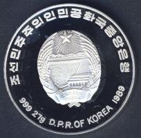 Észak-Korea 1989. 500W Ag "Labdarúgó VB" T:PP
