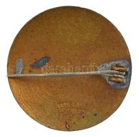 1930. "Budapest A.G." zománcozott bronz jelvény, hátlapon "MORZSÁNYI BUDAPEST ESKÜ-ÚT...