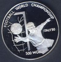 Észak-Korea 1989. 500W Ag "Labdarúgó VB" T:PP