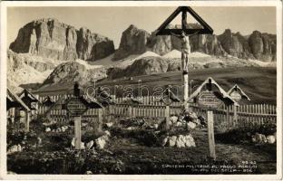 Cimitero Militare al Passo Pordoi, Gruppo del Sella Boé (Südtirol) / Első világháborús osztrák-magyar katonai hősi temető Dél-Tirolban: Dr. Hinteregger Alois, Kurt Wolf, Todt Johann, Spinnel Johann, Hess v. Hessenthal Ludvig, Frudak Franz / WWI K.u.k. Austro-Hungarian military heroes cemetery in South Tyrol. Fot. Ghedina