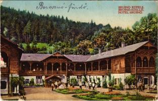 1931 Borosznófürdő, Brusno-kúpele (Borosznó, Brusznó, Brusno); Hotel Brusnó / Brusnó szálloda. Alois Peierberger kiadása / hotel (kis szakadás / small tear)