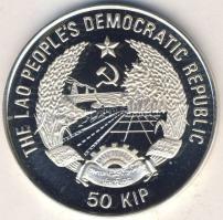 Laosz 1989. 50K Ag "Olimpia-vízilabda" T:PP