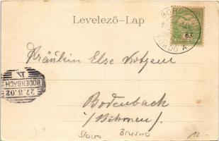 1902 Borosznófürdő, Brusno-kúpele (Borosznó, Brusznó, Brusno); Torna épület, tornaterem. Kiadja Lech...