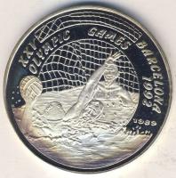 Laosz 1989. 50K Ag "Olimpia-vízilabda" T:PP