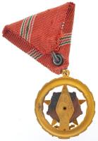 1957. "Kiváló Szolgálatért Érdemérem" aranyozott, zománcozott kitüntetés, mellszalagon, er...