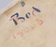 Bod Éva: Retró váza, lepattanásokkal, jelzett, m: 36 cm