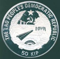 Laosz 1989. 50K Ag "Labdarúgó VB" T:PP Csak 5000db!