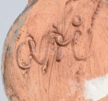 Ari jelzéssel: Házaspár. Figurális kerámia vázapár, kis mázkopásokkal, m: 11,5-17cm