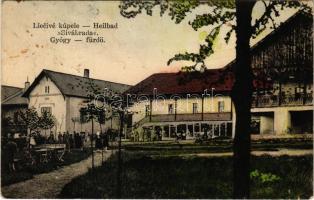 1927 Zsibrafürdő, Sibra, Sivabrada (Szepesváralja, Spisské Podhradie); Gyógyfürdő, szálloda / spa, bathhouse, hotel (lyukak / pinholes)