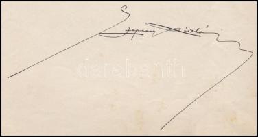 cc 1910 Szepessy László (1880-1915) tanár, költő, újságíró Búcsúkönnyek c. költeményének autográf ké...