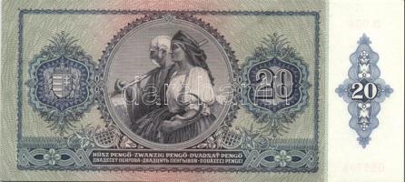 1941. 20P (5x) egymás utáni ill. kis ugrású sorszámokkal T:I,I-