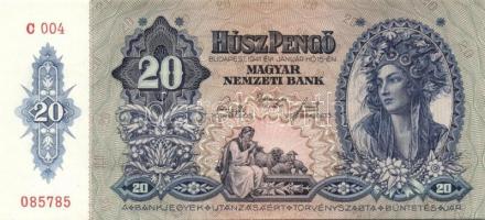 1941. 20P (5x) egymás utáni ill. kis ugrású sorszámokkal T:I,I-