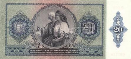 1941. 20P (5x) egymás utáni ill. kis ugrású sorszámokkal T:I,I-