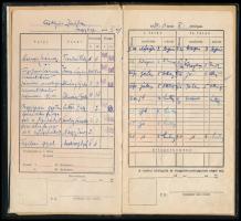 1949 Debreceni Egyetem leckekönyve Kossuth-díjas tudósok aláírásával, Varga Ottó, Imre Lajos, Földvá...