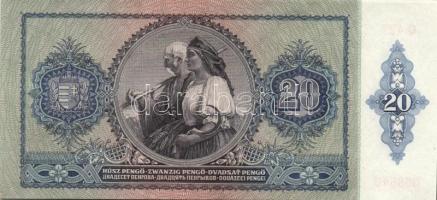 1941. 20P (19x) egymás utáni ill. kis ugrású sorszámokkal T:II+ (egyszer hajtva, törve nem)