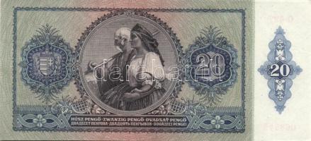 1941. 20P (19x) egymás utáni ill. kis ugrású sorszámokkal T:II+ (egyszer hajtva, törve nem)