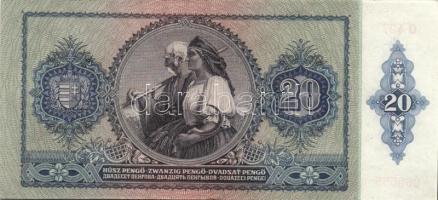 1941. 20P (19x) egymás utáni ill. kis ugrású sorszámokkal T:II+ (egyszer hajtva, törve nem)