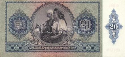 1941. 20P (19x) egymás utáni ill. kis ugrású sorszámokkal T:II+ (egyszer hajtva, törve nem)