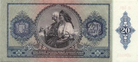 1941. 20P (19x) egymás utáni ill. kis ugrású sorszámokkal T:II+ (egyszer hajtva, törve nem)