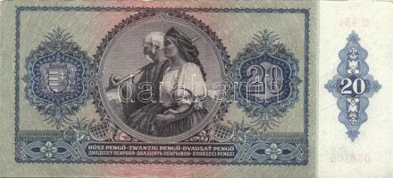 1941. 20P (19x) egymás utáni ill. kis ugrású sorszámokkal T:II+ (egyszer hajtva, törve nem)