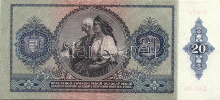 1941. 20P (19x) egymás utáni ill. kis ugrású sorszámokkal T:II+ (egyszer hajtva, törve nem)