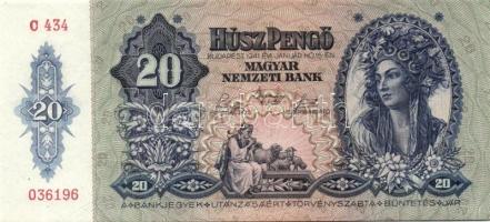 1941. 20P (19x) egymás utáni ill. kis ugrású sorszámokkal T:II+ (egyszer hajtva, törve nem)