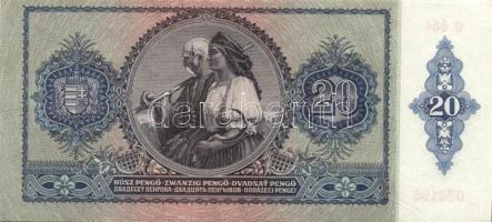 1941. 20P (19x) egymás utáni ill. kis ugrású sorszámokkal T:II+ (egyszer hajtva, törve nem)