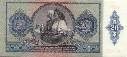 1941. 20P (19x) egymás utáni ill. kis ugrású sorszámokkal T:II+ (egyszer hajtva, törve nem)